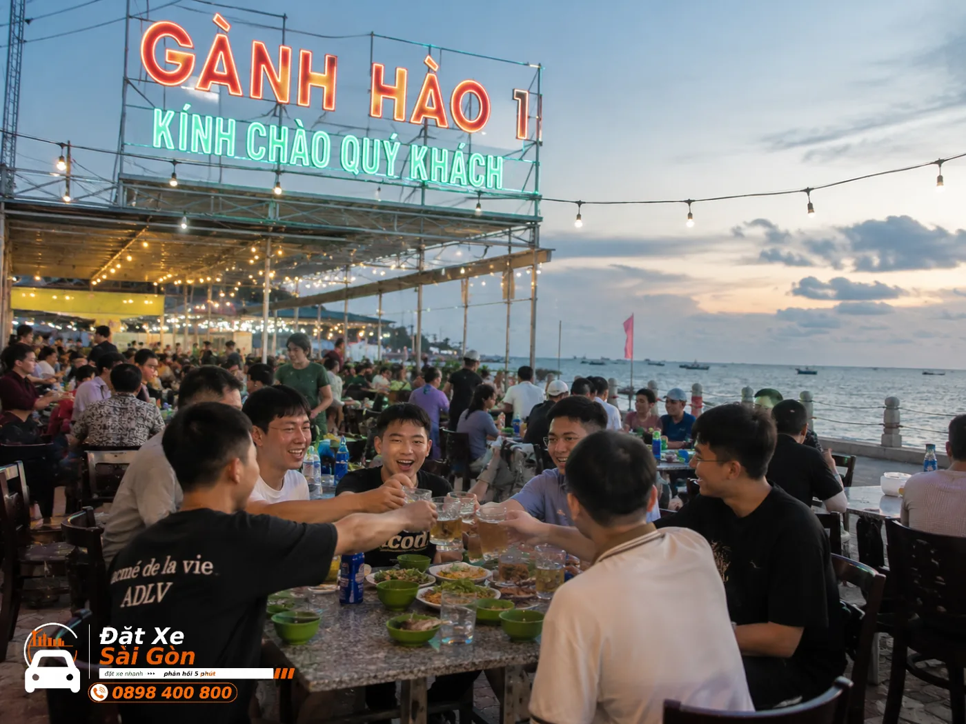 Ăn uống hải sản Vũng Tàu không lo người lái xe về